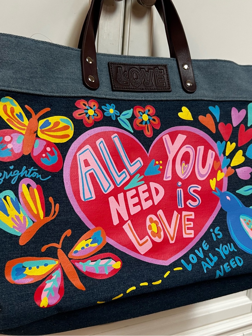 Brighton đź’— All You Need East West Denim Tote - H10088 - Picture 5 of 10